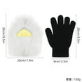thumbnail image 2 of TAZAG Faux plush furry cat claw gloves, fox animal gloves, adult Halloween costume accessories, 2 of 3