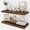 Brown, variant on 30 Inch Floating Shelves, 9.3" Deep Floating Shelf Wall Mounted, 30" Wall Shelves, Rustic Deep Bookshelf, Large Display Shelves & Storage Shelves for Bedroom, Living Room, Black, Set of 2