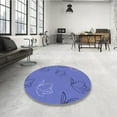 thumbnail image 4 of Ahgly Tapis Rectangulaire Lavable en Machine Intérieur Transitionnel Bleu Ciel, 5 Pieds x 8 Pieds, 4 of 7