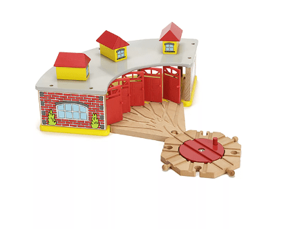 Details about   Mechanical Wooden Train Railway Turntable Tracks for Kids Early Educational Toy 