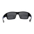 thumbnail image 2 of Locs Oversize Wrap Around Mens Biker Sunglasses Black Blue, 2 of 4