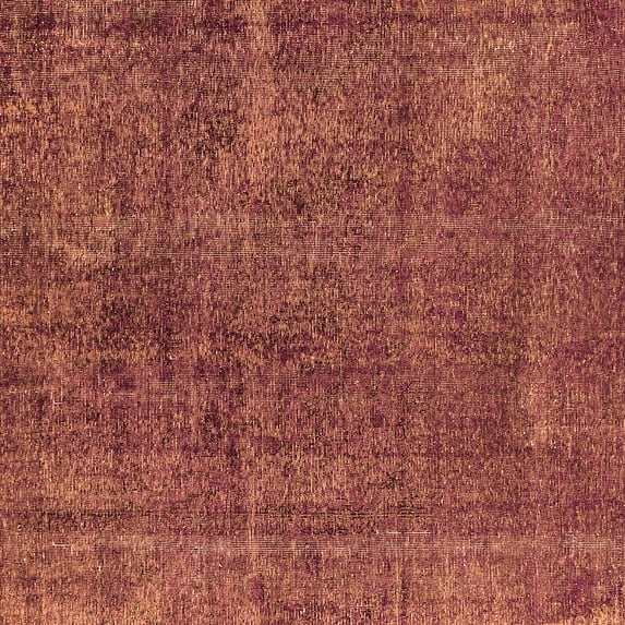 Ahgly Company Indoor Square Oriental Orange Industrial Area Rugs, 6' Square