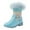 Blue, variant on Gibobby Girls Ankle Boots Kids Comfortable Slip on Lug Sole Chelsea Booties for Toddler Little Kid Big Kids,Blue,9-9.5 Y
