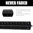 thumbnail image 4 of RUseeN 12'' Architectural Scaling Ruler, Imperial Architectural Scaling Tools, Engineering Drafting Construction Drawing Blueprints Triangular Architect Scaling Rulers (Black), 4 of 7