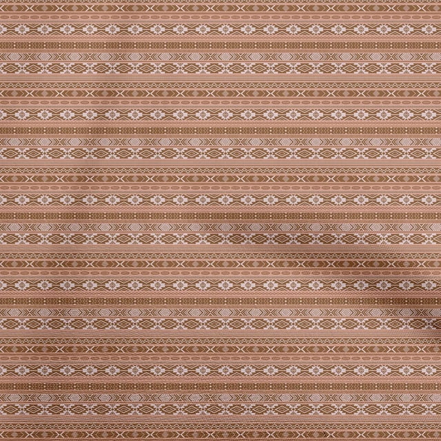 oneOone Polyester Spandex Orange Fabric Geometric Craft Projects Decor Fabric Printed By The Yard 56 Inch Wide