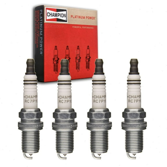 4 pc Champion Platinum Spark Plugs compatible with Honda Civic 2.0L L4 2006-2011