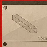 

HP95 I01YYY90314181的一对桌子横杠，2pcs横杆
