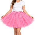 thumbnail image 2 of YTCAMLO Glitter Sequin Stars Tutu Skirt for Women Retro Layered Ballet Skirts 80's Elastic Tulle Skirt Lightweight Halloween Costume, 2 of 7