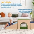 thumbnail image 4 of ECR4Kids SoftZone Single Tunnel 360 Degree Climber, Toddler Playset, Earthtone, 3-Piece, 4 of 9