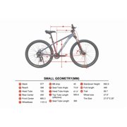 Ozark Trail M.2 Ridge Mountain Bike, 27.5 in, Small Frame, Fits Riders 5 ft 0 in - 5 ft 6 in, Blue, Adult, Unisex