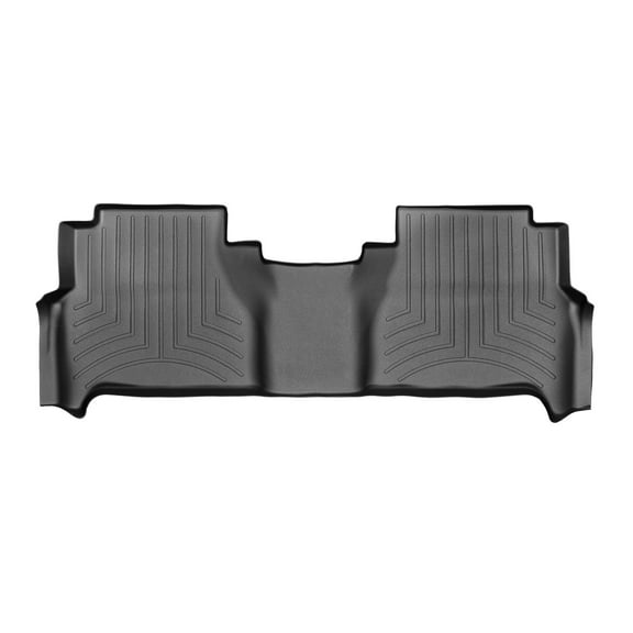 WeatherTech Custom Fit FloorLiners compatible with Frontier, Equator - 2nd Row, Black