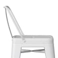 thumbnail image 6 of Atlin Designs 24" Contemporary Metal Counter Stool in White (Set of 2), 6 of 8