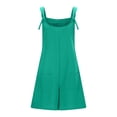 thumbnail image 6 of Hvyesh Plus Size Rompers for Women Casual Loose Fit Short Overalls Adjustable Shoulder Straps Shorts Overall with Pockets, 6 of 7