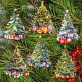 thumbnail image 3 of Christmas Tree Decorative Wooden Clip-on Ornaments Set of 6 by G. Debrekht - Christmas Decor - 8090044C-S6, 3 of 10