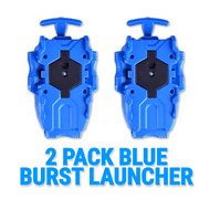 2 Pack Burst String Launcher B-21 (Blue) Compatible with Burst Beyblades