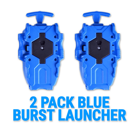 2 Pack Burst String Launcher B-21 (Blue) Compatible with Burst Beyblades