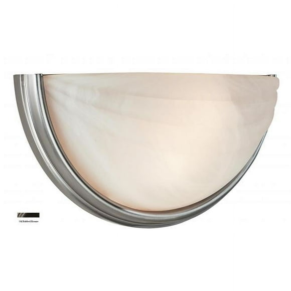 Access Lighting 20635-ORB-ALB Appliques Murales en Verre Albâtre 2 Lumières - Bronze Huilé