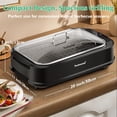 thumbnail image 2 of Techwood Indoor Smokeless Electric Grill with Non-Stick & Removable Plates, Temperature Control, Compact & Lightweight, 2 of 7