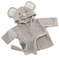 thumbnail image 4 of Albornoz para bebé niño con capucha, toallas de baño para niña, bata de baño con forma de ratón, toalla para recién nacido prematuro, rizo de 0 a 18 meses (gris S), 4 of 5