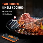 ThermoPro Wireless Meat Thermometer Twin TempSpike, Bluetooth Meat Thermometer with 500ft Range for Grilling Smoking Air Fryer Oven Deep Frying