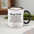 thumbnail image 3 of Shop4Ever Step-Dad Definition Black Handle Ceramic Coffee Mug (11oz.), 3 of 5