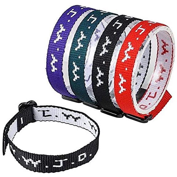 W.W.J.D. What would Jesus Do Webbing Bracelet, 24pk
