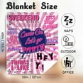 thumbnail image 6 of Yibo Pink Soft Blanket Flannel Soft and Comfortable Anti-static Bed Sofa Blanket, 6 of 7