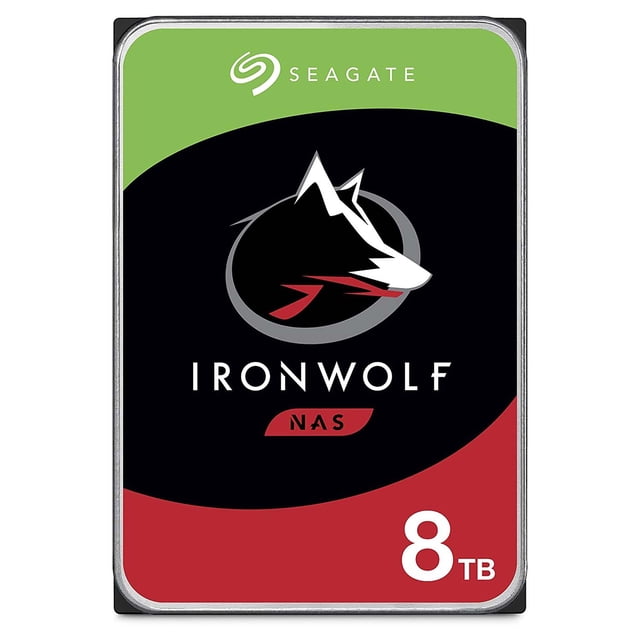 Disco Duro Seagate NAS IronWolf 3.5 8TB RAID 1-8 Bahías 24/7 Seagate ST8000VN004