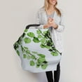 thumbnail image 3 of Fotbe Watercolor Green Leaves Pattern Car Seat Covers for Babies, Nursing Breastfeeding Cover Infant Carseat Canopy, Soft Stretchy Carrier Cover, 3 of 9