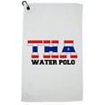 thumbnail image 1 of Thailand Waterpolo - Olympic Games - Rio - Flag Golf Towel with Carabiner Clip, 1 of 5