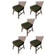 thumbnail image 3 of Inteprter Silla de tela de lino de estilo chino transpirable y respetuosa con el medio ambiente No. 21- Gris café Type2 NO2, 3 of 6
