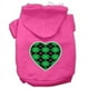 Argyle Coeur Vert Impression d'Écran Hoodies pour Animaux de Compagnie Rose Vif Taille XS (8) – image 1 sur 1