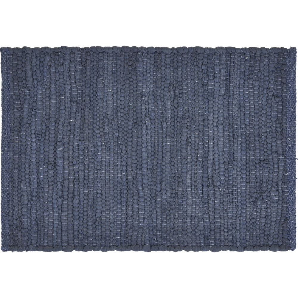 Ox Bay Zest Set of 4 Cotton Placemats, Indigo Solid