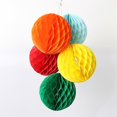 thumbnail image 5 of 5pcs 6inch Solid Color Tissue Paper Pompom Ball Hanging Wedding Party Decor, 5 of 5