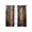 Dark Brown Tan, variant on Sheer Curtains 45 Inches Long, Black Brown Board Light Filtering Window Curtains for Living Room/Bedroom, Vintage Chic Shabby Wooden Grain Rod Pocket Voile Sheer Curtain Drapes, 52"W x 45"L, 2 Panels