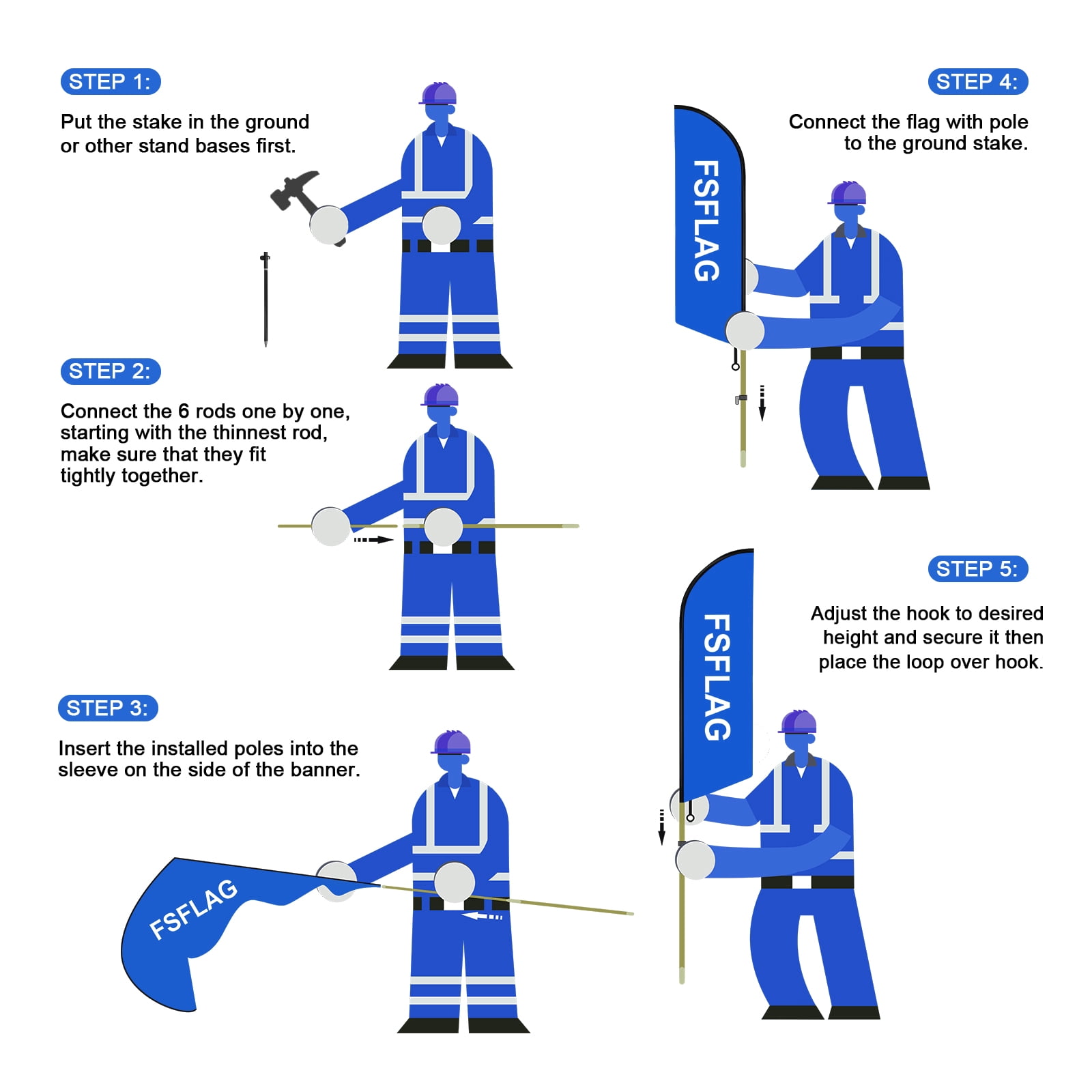QSUM Open House Feather Flag with Flag Pole Kit and Ground Spike, 8.2FT Open House Windless Flag Banner Sign Business for Welcome Agent Inside Outdoor Advertising Sign Decoration Display