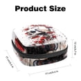 thumbnail image 2 of Sanitary Napkin Storage Bag for Girls Women, Portable First Period Pads Bag Tampons Holder Girls Travel Makeup Bag, Large Capacity Skull Floral Mushroom, 2 of 6