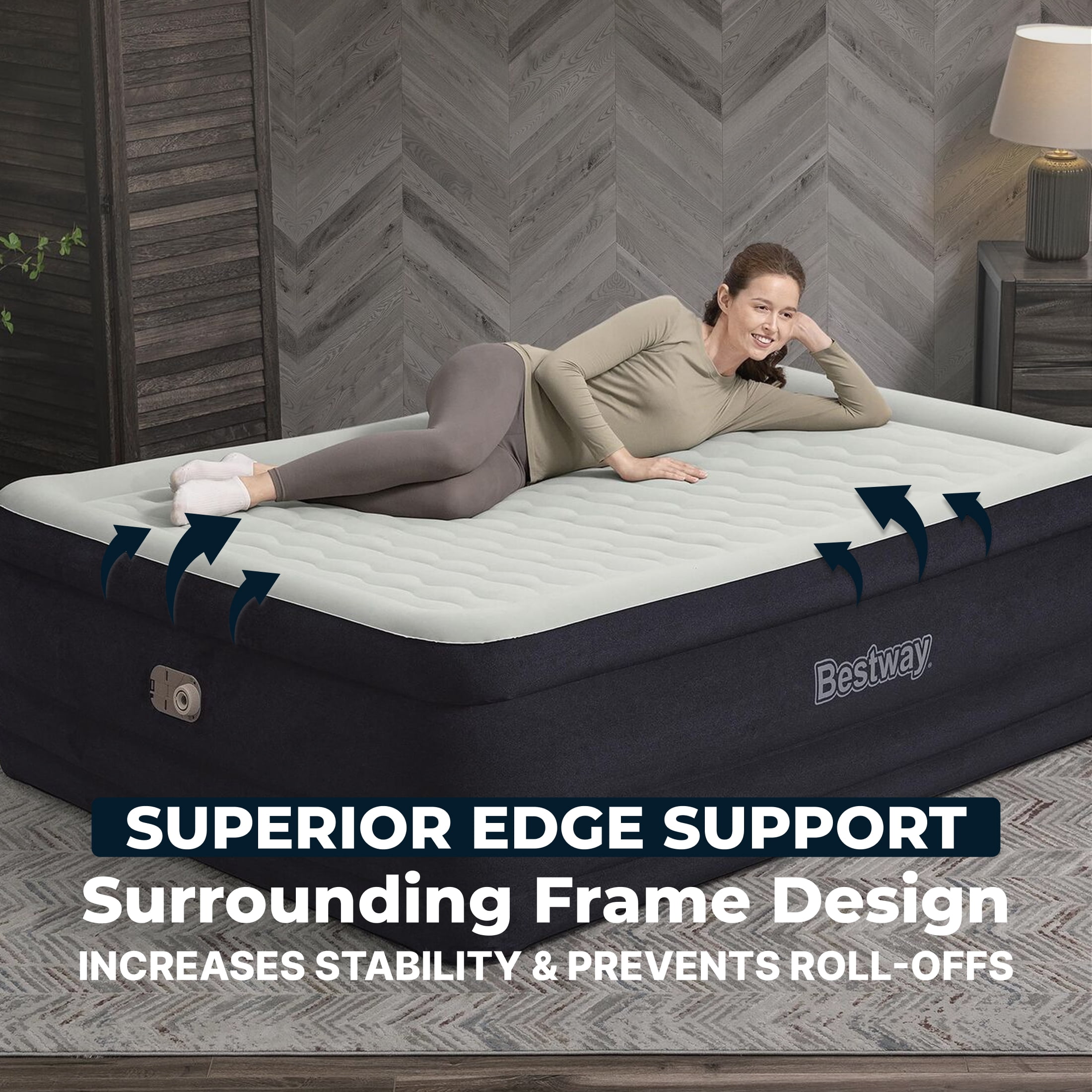 Bestway SleepSupport Air Mattress Queen 24” with Built-in AC Pump