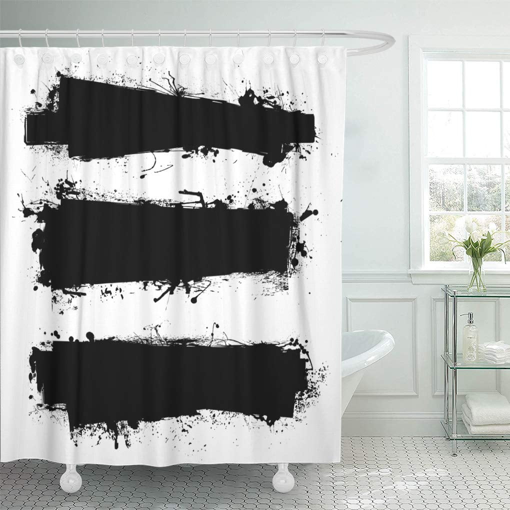 KSADK Splash Black Ink with Grunge Effect and Copy Space Paint Splat