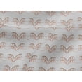 thumbnail image 4 of oneOone Viscose Jersey Rust Brown Fabric Leaves Block Dress Material Fabric Print Fabric By The Yard 60 Inch Wide, 4 of 5