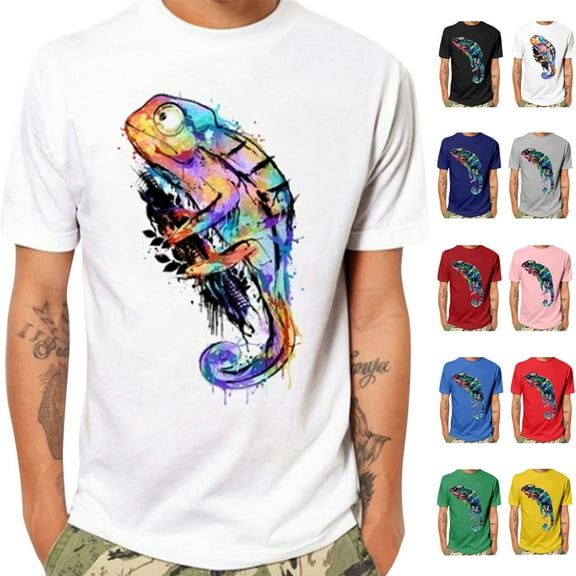 T Shirts for Men Crewneck Short Sleeve Graphic Crew Neck Relaxed Fit T-Shirt Gift for Men