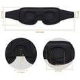 thumbnail image 5 of Nueva máscara para dormir 3D, máscara para ojos acolchada suave y transpirable con bloqueo de luz, venda para dormir, cubierta para los ojos, máscara para dormir, parche para el ojo, 5 of 5