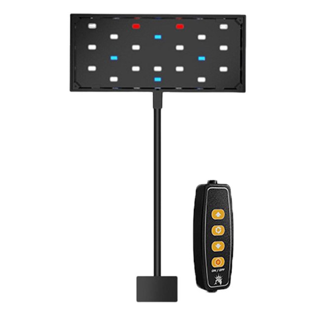 Accesorios de luz para acuario, resistentes y ajustables, con puerto USB, lámpara con clip para acuario Ancho 18 cm