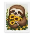 thumbnail image 5 of Paint by Numbers Kit for Adults, Cute Sloth With Sunflowers Paint by Numbers, Easy Paint by Numbers Kit for Adults Beginner, DIY Adult Paint by Number Kits on Canvas, 12x16in Home Decor, 5 of 7