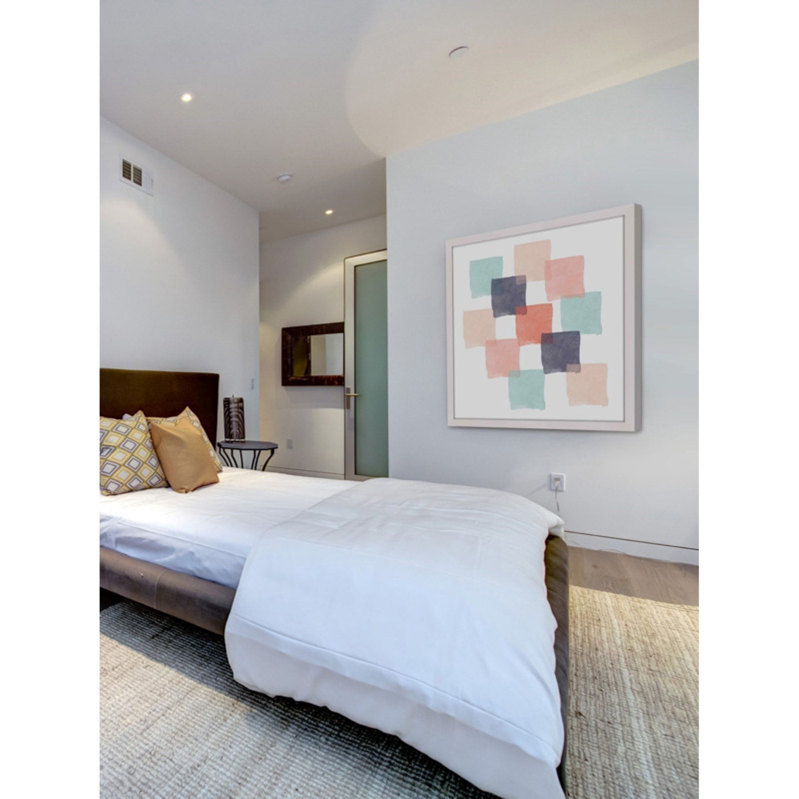 Marmont Hill "Watercolor Squares" by Shayna Pitch Framed Painting Print