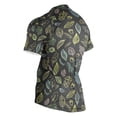 thumbnail image 3 of joogoo Neon Leaves Pattern Men's Cycling Jerseys Mountain Bike Short Sleeve Tops S, 3 of 7