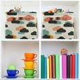 thumbnail image 6 of Yayeee 2 Pack Canvas Storage Basket with Handles for Shelves Fabric Bins Closet Organizer, Simple Clouds, 6 of 8