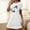 White, variant on Cxenplz Nightgowns for Women Short Sleeve T Shirt Sleep Dress Comfy Round Neck Sleepshirt Sleepwear Halloween Print Lounge Pullovers Nightshirt on Clearance
