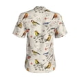 thumbnail image 3 of Uemuo Little Birds Printed Women's Classic V-Neck T-Shirt - Soft, Breathable, Moisture-Wicking, Perfect for Casual, Office, Travel, and Everyday Wear-3X-Large, 3 of 5