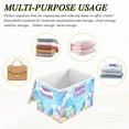 thumbnail image 7 of Easter Colorful Eggs and Leaves Foldable Storage Bin with Lid and Handle Collapsible Storage Box 16.5 x 12.6 x 11.8 inches, 7 of 7